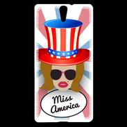 Coque Sony Xperia C5 Miss USA Rousse
