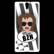 Coque Sony Xperia C5 Miss Bretagne Chatain