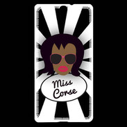 Coque Sony Xperia C5 Miss Corse Black