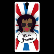 Coque Sony Xperia C5 Miss France Black