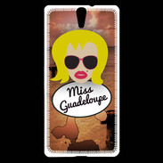 Coque Sony Xperia C5 Miss Guadeloupe Blonde