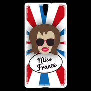 Coque Sony Xperia C5 Miss France Chatain