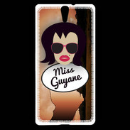 Coque Sony Xperia C5 Miss Guyane Brune