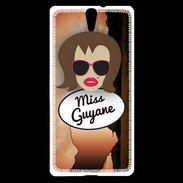 Coque Sony Xperia C5 Miss Guyane Chatain