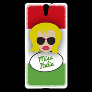 Coque Sony Xperia C5 Miss Italie Blonde