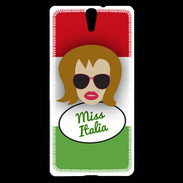 Coque Sony Xperia C5 Miss Italie Rousse