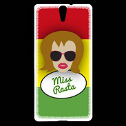 Coque Sony Xperia C5 Miss Rasta Rousse