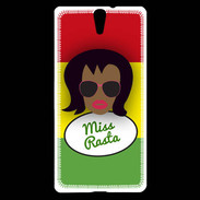 Coque Sony Xperia C5 Miss Rasta Black