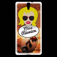 Coque Sony Xperia C5 Miss Réunion Blonde