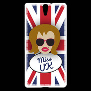 Coque Sony Xperia C5 Miss UK Rousse