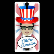 Coque Sony Xperia C5 Mister América Brun