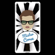 Coque Sony Xperia C5 Mister Corse Chatain