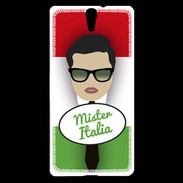 Coque Sony Xperia C5 Mister Italie Brun