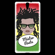 Coque Sony Xperia C5 Mister Rasta Blanc