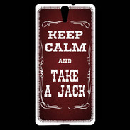 Coque Sony Xperia C5 Keep Calm and Take Jack Rouge