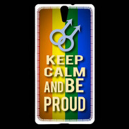 Coque Sony Xperia C5 Keep Calm and Be Proud mens Gay