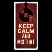 Coque Sony Xperia C5 Keep Calm and Mix That Rouge