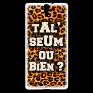 Coque Sony Xperia C5 Ta l'seum ou bien Léopard