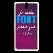 Coque Sony Xperia C5 Fort et faible ZG