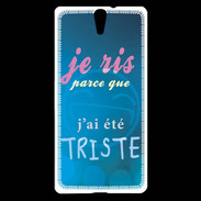 Coque Sony Xperia C5 Triste ZG