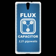 Coque Sony Xperia C5 RVFL 2.21 Gigowatts bleu ZG