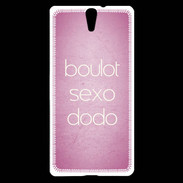 Coque Sony Xperia C5 Boulot Sexo Dodo Rose ZG