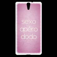 Coque Sony Xperia C5 Sexo Apéro Dodo rose ZG
