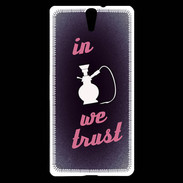 Coque Sony Xperia C5 In Chicha We trust Rouge ZG