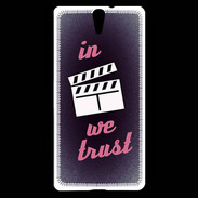 Coque Sony Xperia C5 In Ciné We Trust Rouge ZG