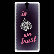 Coque Sony Xperia C5 In Islam We trust Rouge ZG