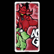 Coque Sony Xperia C5 Enfer graffiti PB