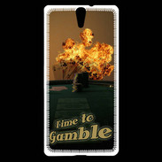 Coque Sony Xperia C5 Poker flamme