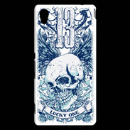 Coque Sony Xperia M4 Aqua Tête de mort Lucky One 13