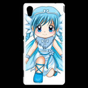 Coque Sony Xperia M4 Aqua Chibi style illustration of a Super Heroine