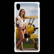 Coque Sony Xperia M4 Aqua Avion sexy
