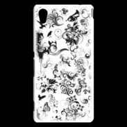 Coque Sony Xperia M4 Aqua Design Fleur Tribal