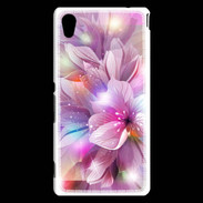 Coque Sony Xperia M4 Aqua Design Orchidée violette