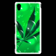 Coque Sony Xperia M4 Aqua Cannabis Effet bulle verte