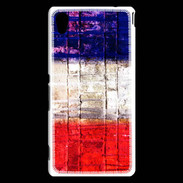 Coque Sony Xperia M4 Aqua Drapeau français vintage