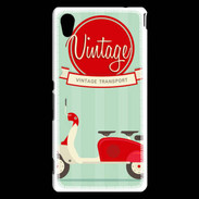 Coque Sony Xperia M4 Aqua Scooter Vintage