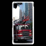 Coque Sony Xperia M4 Aqua Camion de pompier Américain