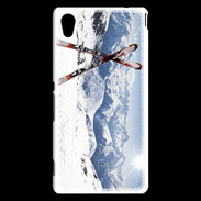Coque Sony Xperia M4 Aqua Paire de ski en montagne