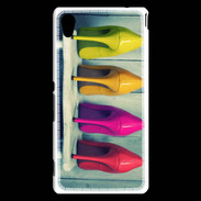 Coque Sony Xperia M4 Aqua Chaussures à talons colorés 5