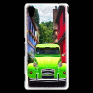 Coque Sony Xperia M4 Aqua 2cv verte de collection