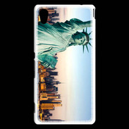 Coque Sony Xperia M4 Aqua Statue de la liberté et ville de New York 15