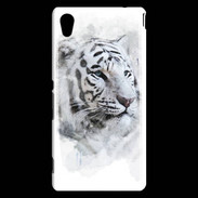 Coque Sony Xperia M4 Aqua Tigre blanc 100