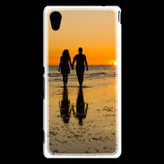 Coque Sony Xperia M4 Aqua Balade romantique sur la plage 5