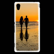 Coque Sony Xperia M4 Aqua Balade romantique sur la plage 5