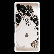 Coque Sony Xperia M4 Aqua Vintage Poker