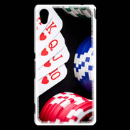 Coque Sony Xperia M4 Aqua Quinte poker